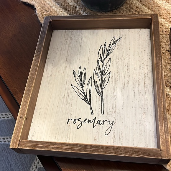 Hobby Lobby Rustic Herb Wall Decor - Cream and Brown - Picture 2 of 4